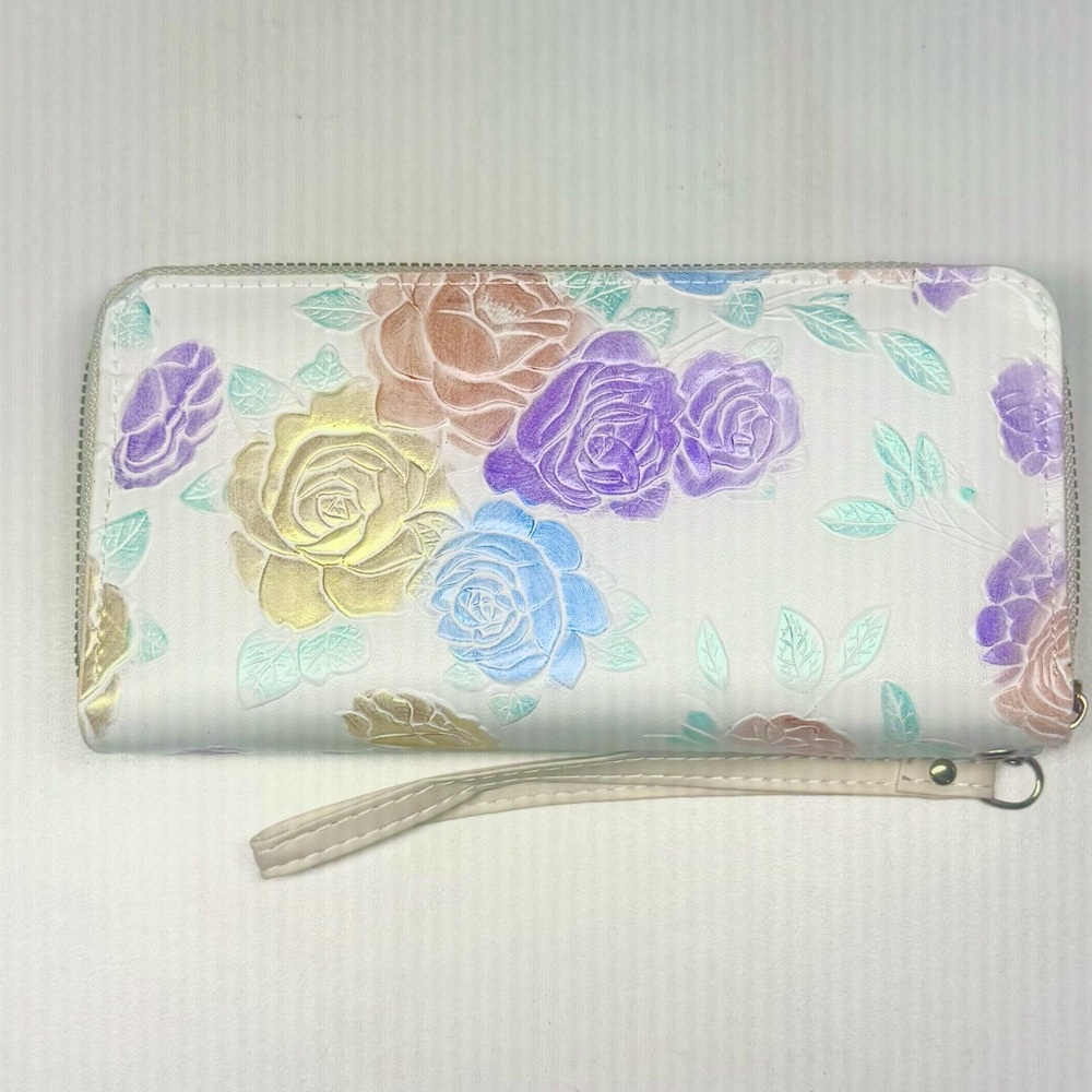 Floral Embossed Women's Wallet